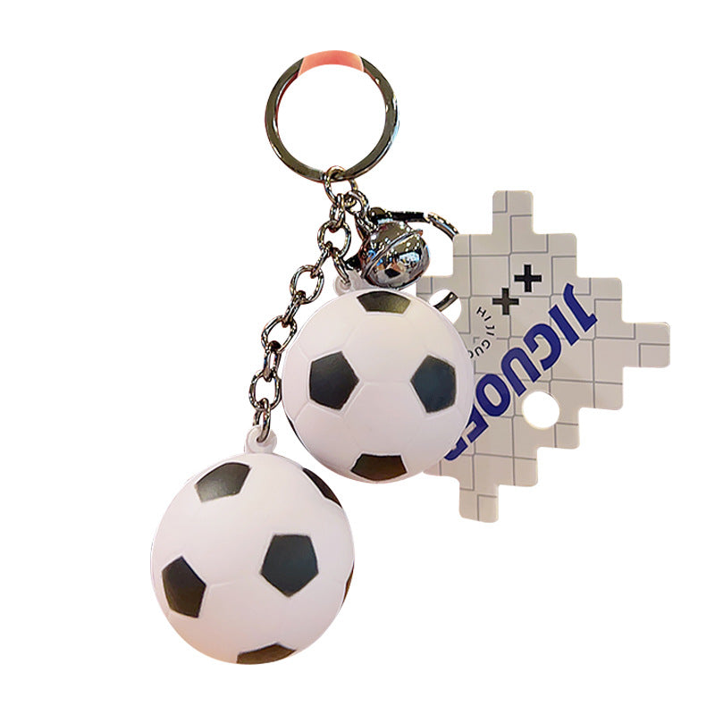 Wholesale Slow Rebound Soft Rubber Football Creative Decompression Keychain